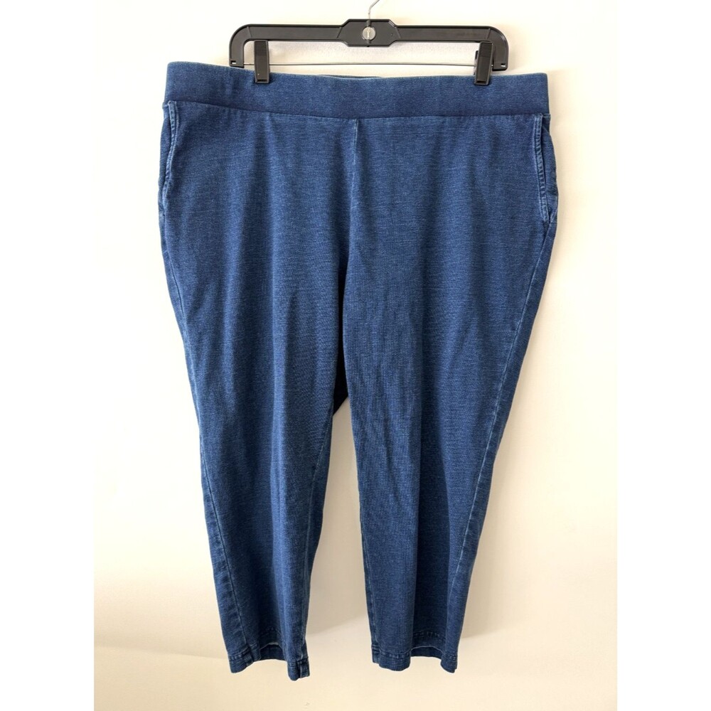J.Jill Pure Jill Indigo Slim Crops Pull On Jeggings Pants Womens XL Petite